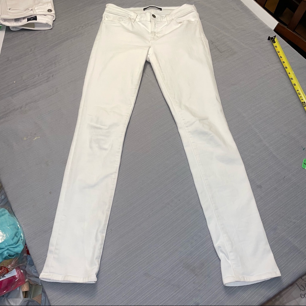 J Brand White Skinny Jeans 28